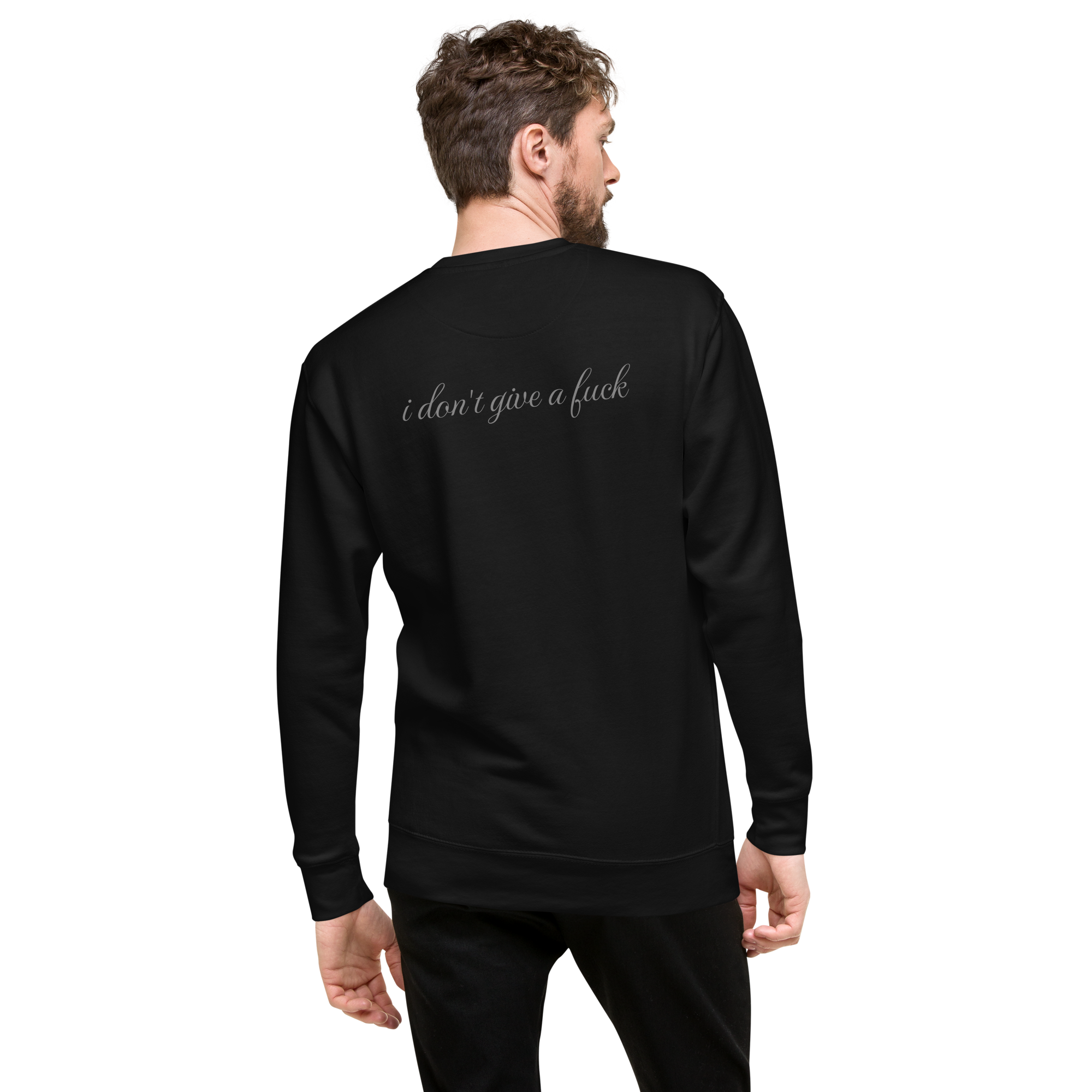 Unisex Norm fit Pullover " I don't give a fuck"