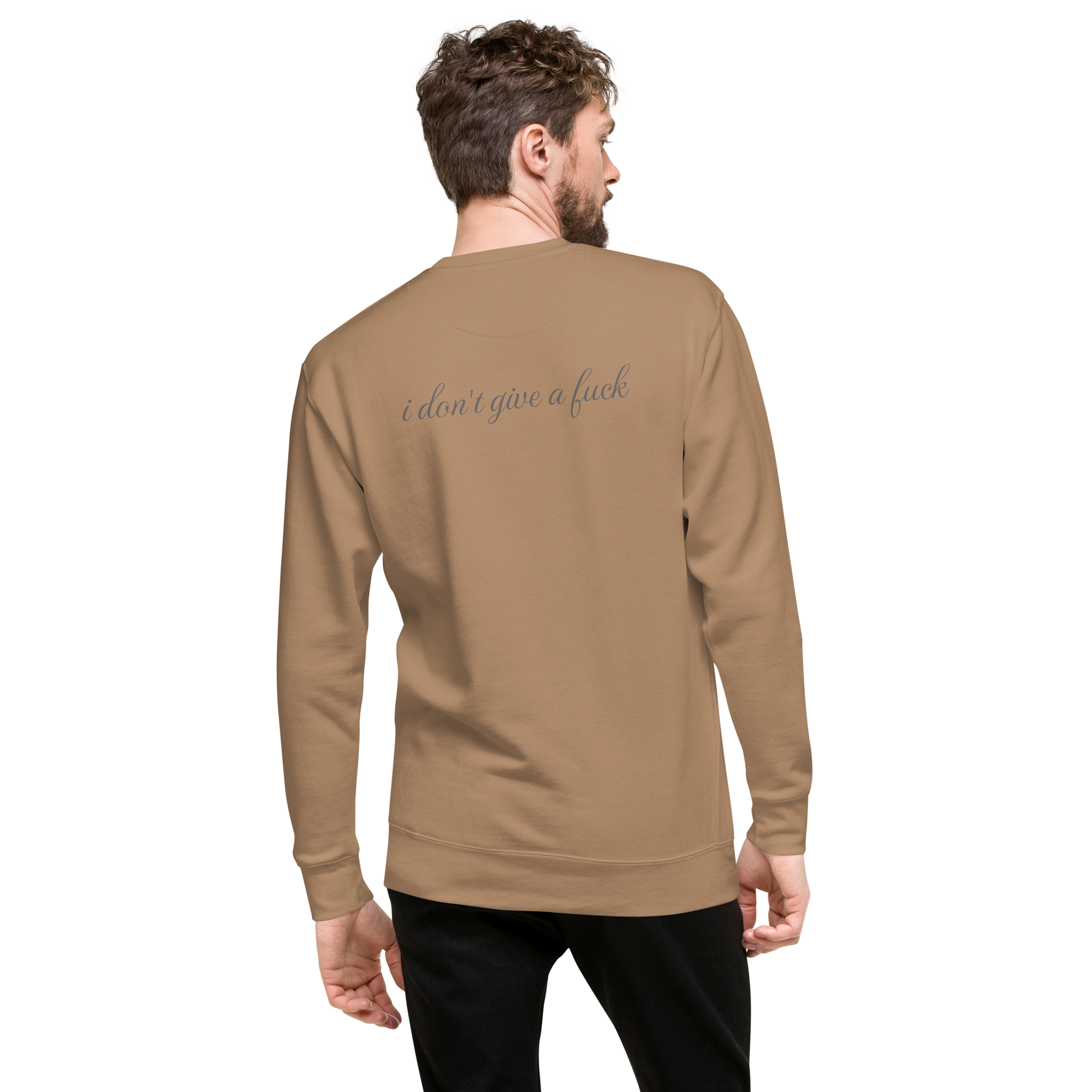 Unisex Norm fit Pullover " I don't give a fuck"