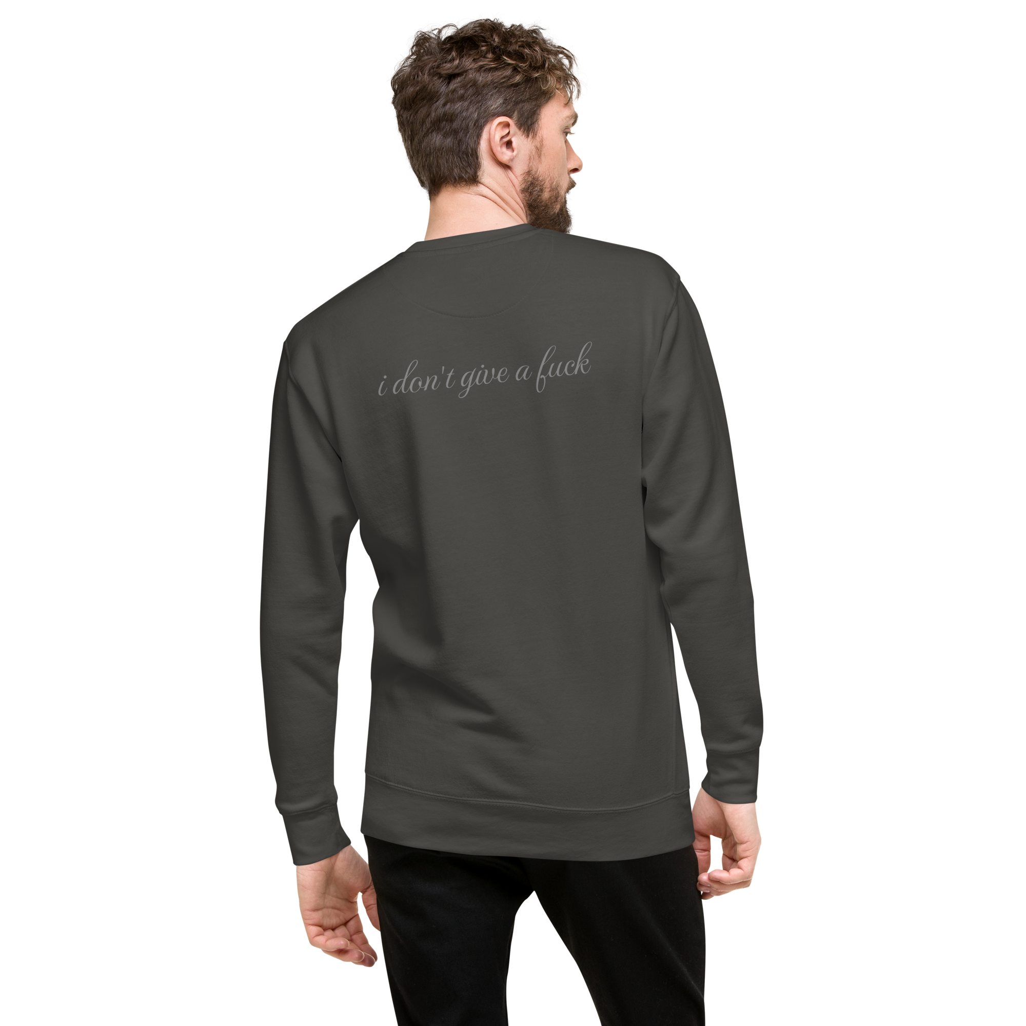 Unisex Norm fit Pullover " I don't give a fuck"